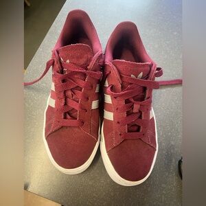 adidas Women’s Maroon Suede Sneakers